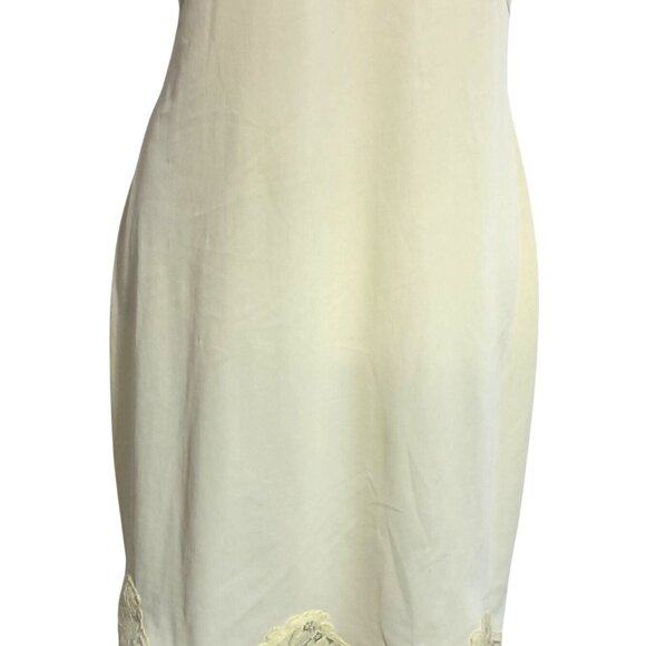 Vintage Sears Dress Slip Size 36 Pale Yellow Undergarment Lingerie Non Cling - Picture 5 of 11